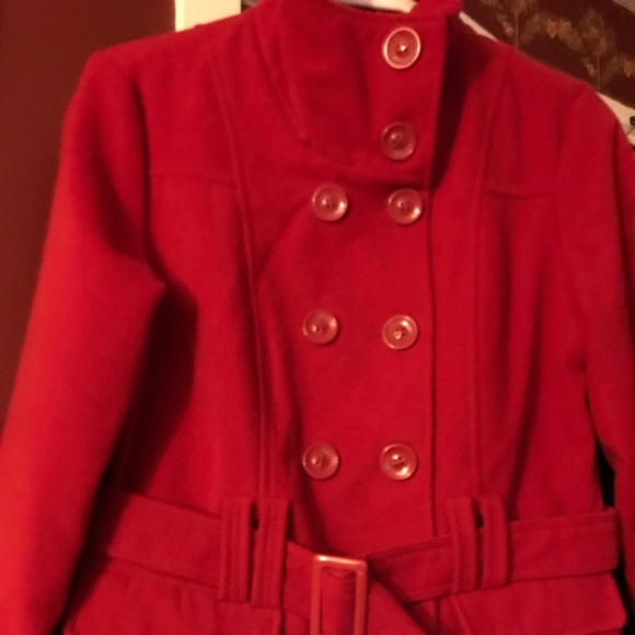 Dollhouse Jackets & Coats Militarystyle Red Doublebreasted Coat